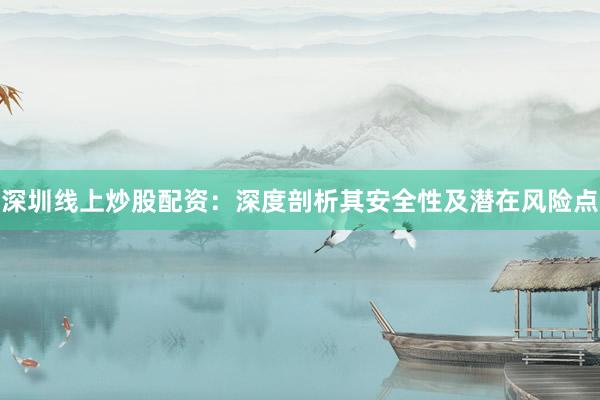深圳线上炒股配资：深度剖析其安全性及潜在风险点