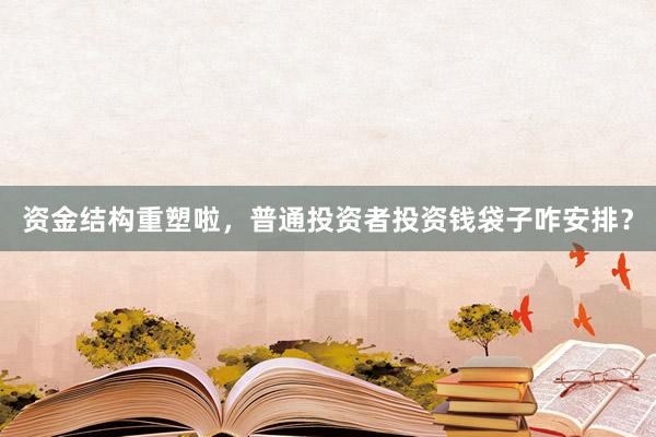 资金结构重塑啦，普通投资者投资钱袋子咋安排？